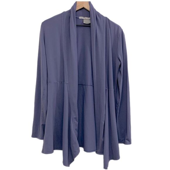 ATHLETA Open Front Cardigan Women’s Medium Purple Tunic Stretch. - Picture 1 of 12